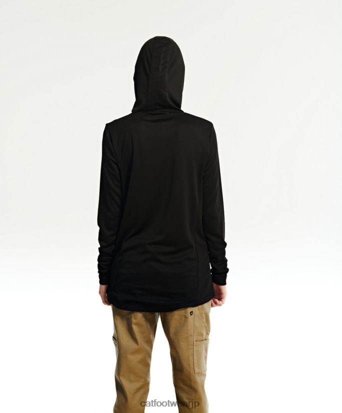 クールマックス軽量プルオーバーパーカー 黒 女性 N2JB0V323 Caterpillar |トップス＆アウター